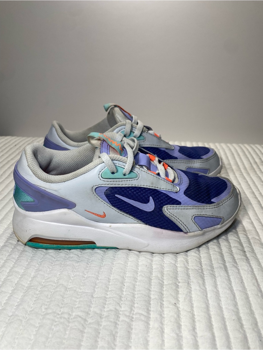 Nike Air Max Kids Sneakers Size 4Y Purple Blue Teal